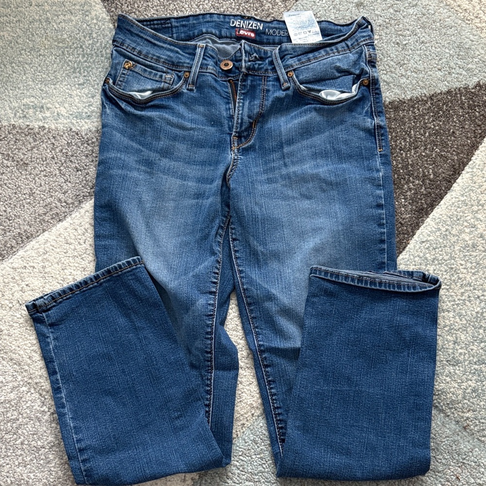 Denizen from Levi's Women's Classic Blue Straight Leg Jeans